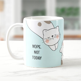 Cat Lover Cute Lazy Cat Personlig Namn Blue Mugg