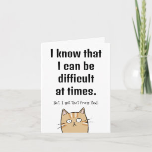 Cat Lover Easy Anpassade Funny Mors dag Kort