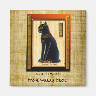 "CAT LOVER" Egyptiska Bastet Cat Magnet