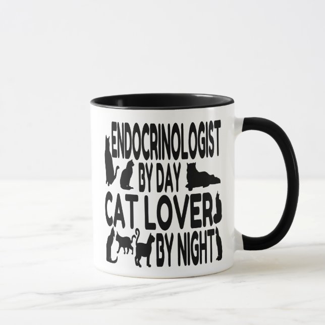 Cat Lover Endocrinolog Mugg (Höger)