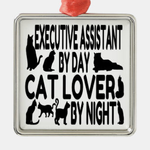 Cat Lover Executive Assistant Julgransprydnad Metall