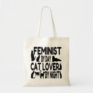 Cat Lover Feminist Tygkasse