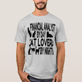 Cat Lover Financial Analysts T-shirt