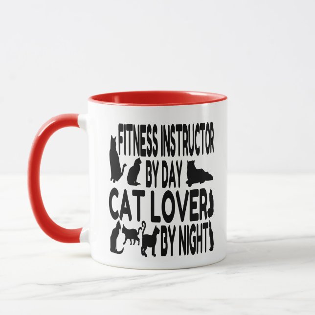 Cat Lover Fitness Instruktör Mugg (Vänster)