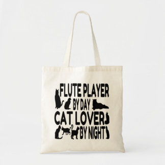Cat Lover Flute Player Tygkasse