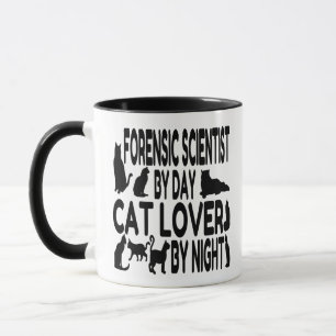 Cat Lover Forensist Scientist Mugg