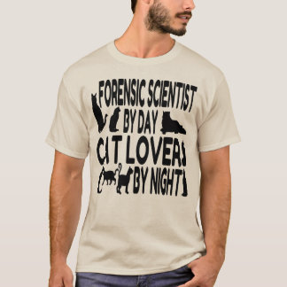 Cat Lover Forensist Scientist Tee