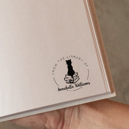 Cat Lover från Bibliotek, Bok Stämpel