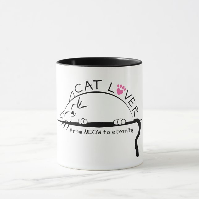 Cat Lover från MEOW till Eternity Mugg (Center)