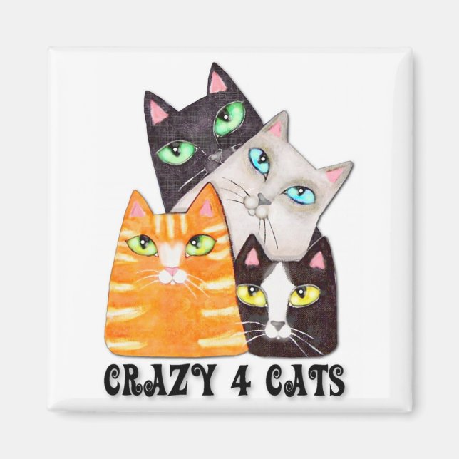 Cat Lover Fridge Magnet (Framsidan)