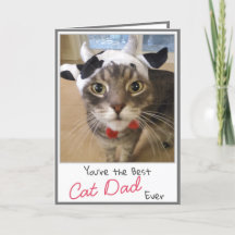 Cat Lover Funny Cat Pappa Fars dag-kort