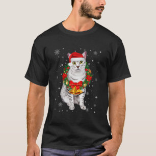 Cat Lover Funny Egyptian Mau Träd Julljus T Shirt