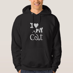 Cat Lover Funny Gift - I Kärlek mitt katt-Tanktop Hoodie