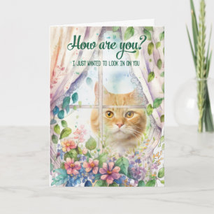 Cat Lover Garden Window kommer bra Kort