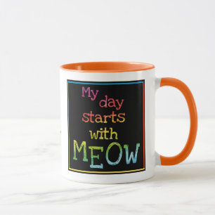 Cat Lover Gift Funny Coffee Tea Välj en Färg Mugg