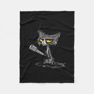 Cat Lover Gift Gått för Älskare-katt Fleecefilt