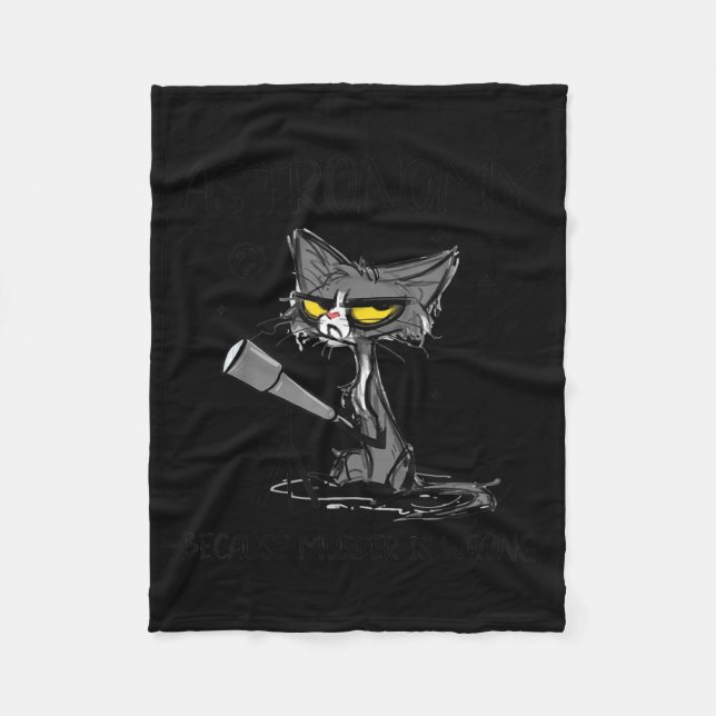 Cat Lover Gift | Gått för Älskare-katt Fleecefilt (Framsidan)