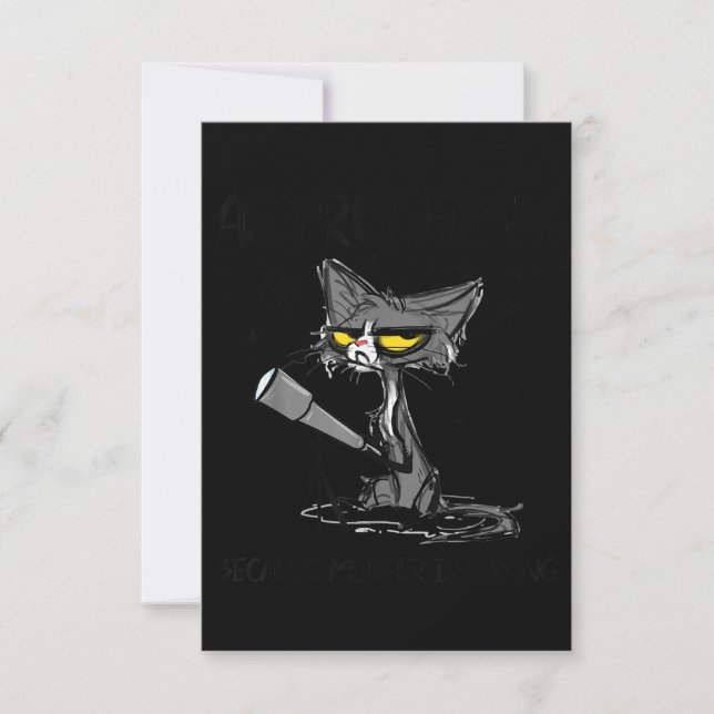 Cat Lover Gift | Gått för Älskare-katt Tack Kort (Framsida)