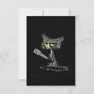 Cat Lover Gift | Gått för Älskare-katt Tack Kort
