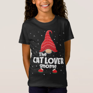 Cat Lover Gnome-familjen som matchar julklapp Gi T Shirt