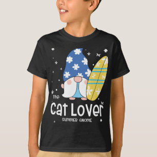 Cat Lover Gnome, underbart sommarmatchning för fam T Shirt