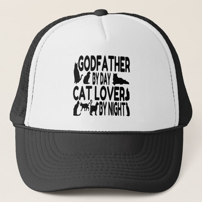 Cat Lover Godfather Truckerkeps (Framsida)