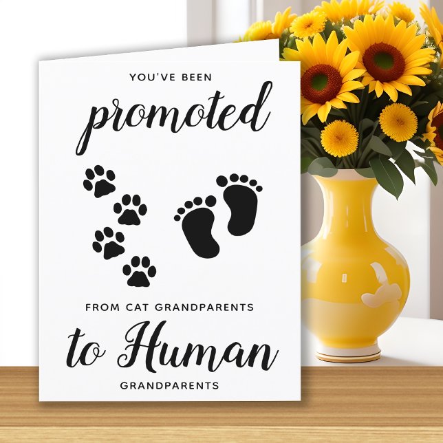 Cat Lover Grandparent Gravid annonscard Card Anteckningskort (Skapare uppladdad)