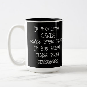 Cat Lover Humor Två-Tonad Mugg