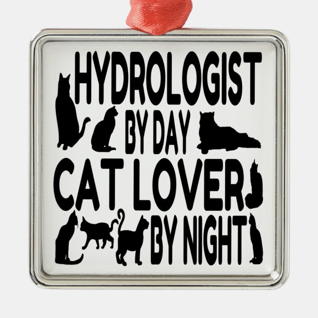Cat Lover Hydrolog Julgransprydnad Metall (Framsidan)