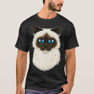 Cat Lover I Cat Ansikte I Birman Cat roligt  T Shirt
