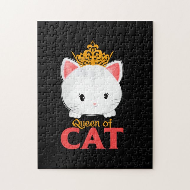 Cat Lover | Jag är en kattdrottning Pussel (Vertikal)