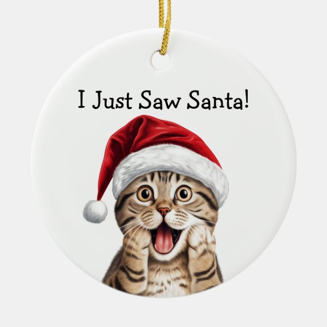 Cat Lover-julgåsen Katt Ornament (Framsidan)