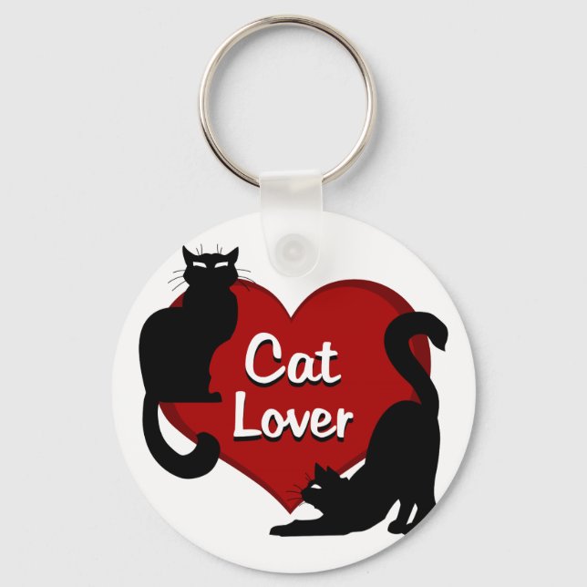 Cat Lover Keychain Cat Lover ger Pet-Nyckelringar Nyckelring (Framsida)