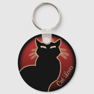 Cat Lover Keychain Cat Nyckelrings Anpassade Nyckelring