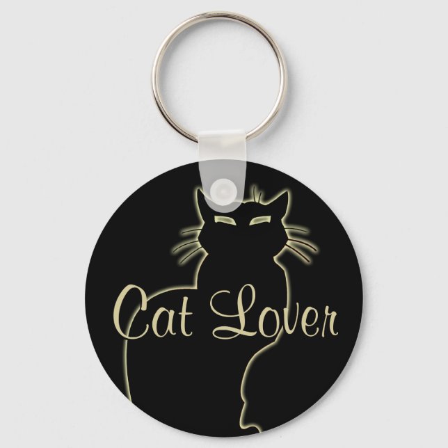 Cat Lover Keychain Cat Nyckelrings Anpassade Nyckelring (Framsida)