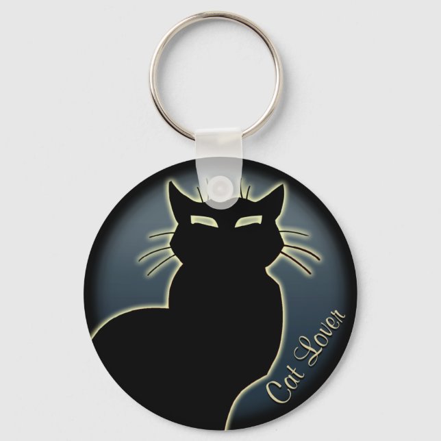 Cat Lover Keychain Cat Nyckelrings Anpassade Nyckelring (Framsida)
