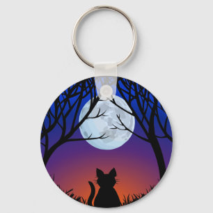 Cat Lover Keychain Tjock Cat Nyckelrings Anpassade Nyckelring