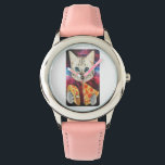 Cat Lover Kid Watch Birthday Gift för dina barn Armbandsur<br><div class="desc">Den här klockan är perfektens pedagogiska gåva till ett barn. Visningen har en uppringning av undervisningstiden,  med tidigare och framhävd för att hjälpa utbildade små barn att läsa tiden.</div>