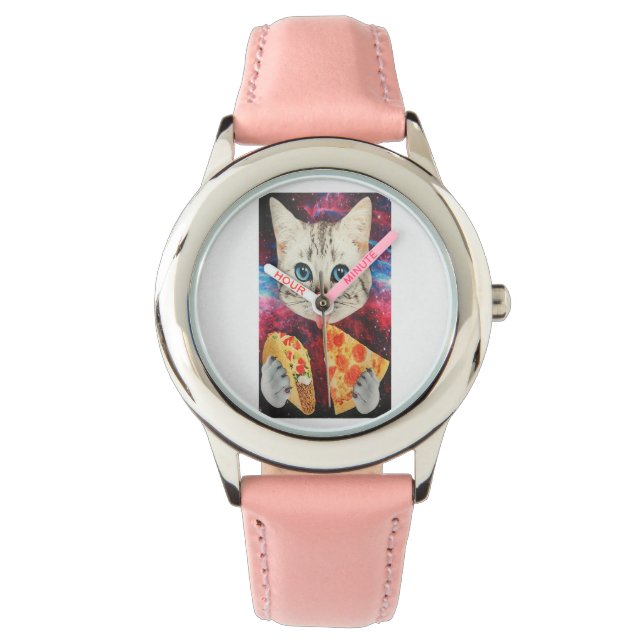 Cat Lover Kid Watch Birthday Gift för dina barn Armbandsur (Framsida)