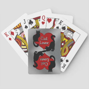 Cat Lover-kort med svart kassakort Casinokort
