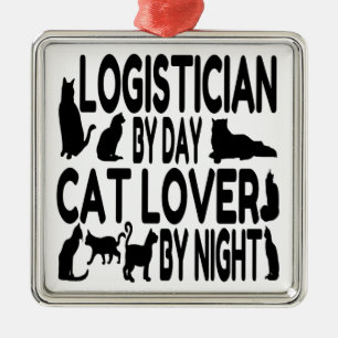 Cat Lover Logistician Julgransprydnad Metall