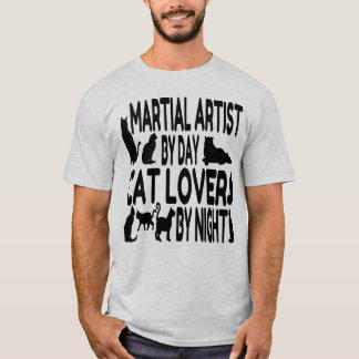 Cat Lover Martial Artist T-shirt