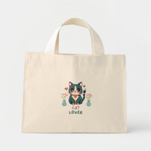 Cat Lover Mini Tygkasse
