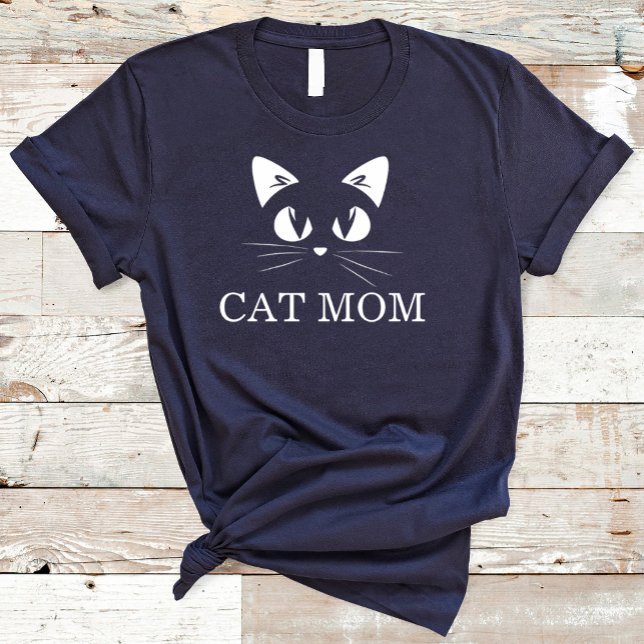 cat lover mom Cute Simple Design black T Shirt (Skapare uppladdad)