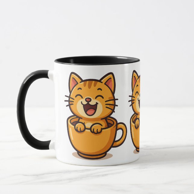 Cat Lover Mugg - Birthday eller Helgdag Gift (Vänster)