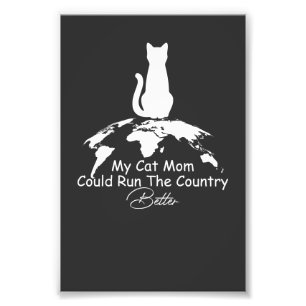 Cat Lover my Cat Mamma skulle kunna förbättra Spri Fototryck