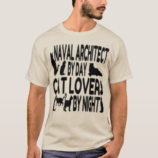 Cat Lover Naval Architect Tee Shirt