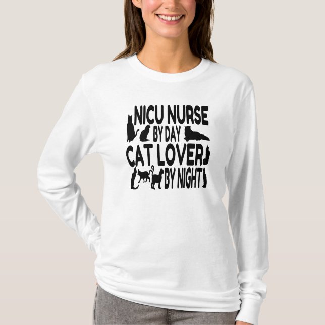 Cat Lover NICU Nurse Tee (Framsida)