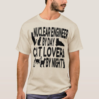 Cat Lover Nuclear Ingenjör Tee Shirt