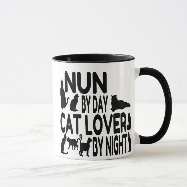 Cat Lover Nun Mugg (Höger)